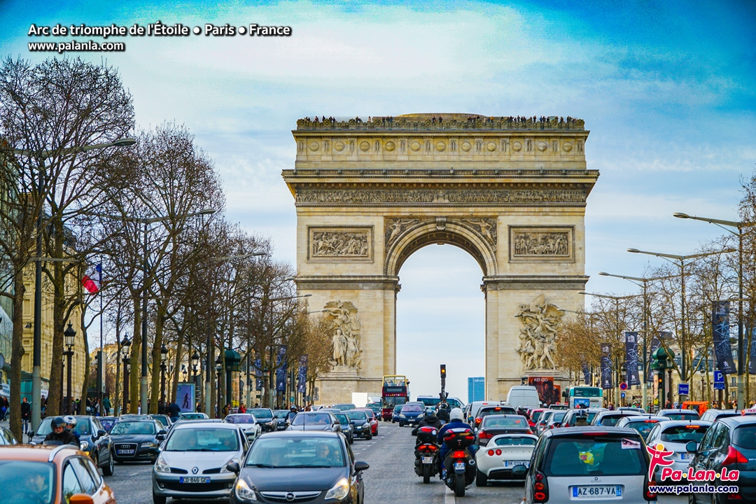 Arc de triomphe de l'Étoile and Avenue des Champs-Élysées